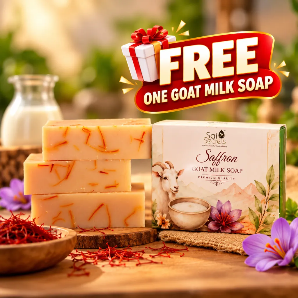 Saffron Goat Milk Soap Promotion.webp