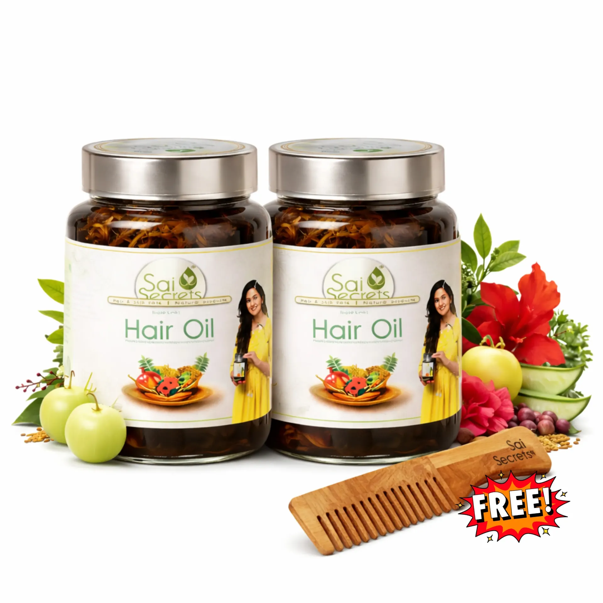 Hair Oil 500ML - 2 Qty Combo