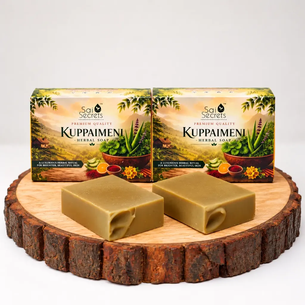 SAI SECRETS SKIN LIGHTENING KUPAIMENI HERBAL SOAP - PACK OF 2 | saisecrets